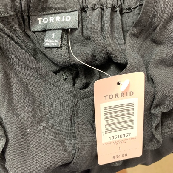 NWT TORRID Black Ruffle Bust Skater Dress - Picture 5 of 7